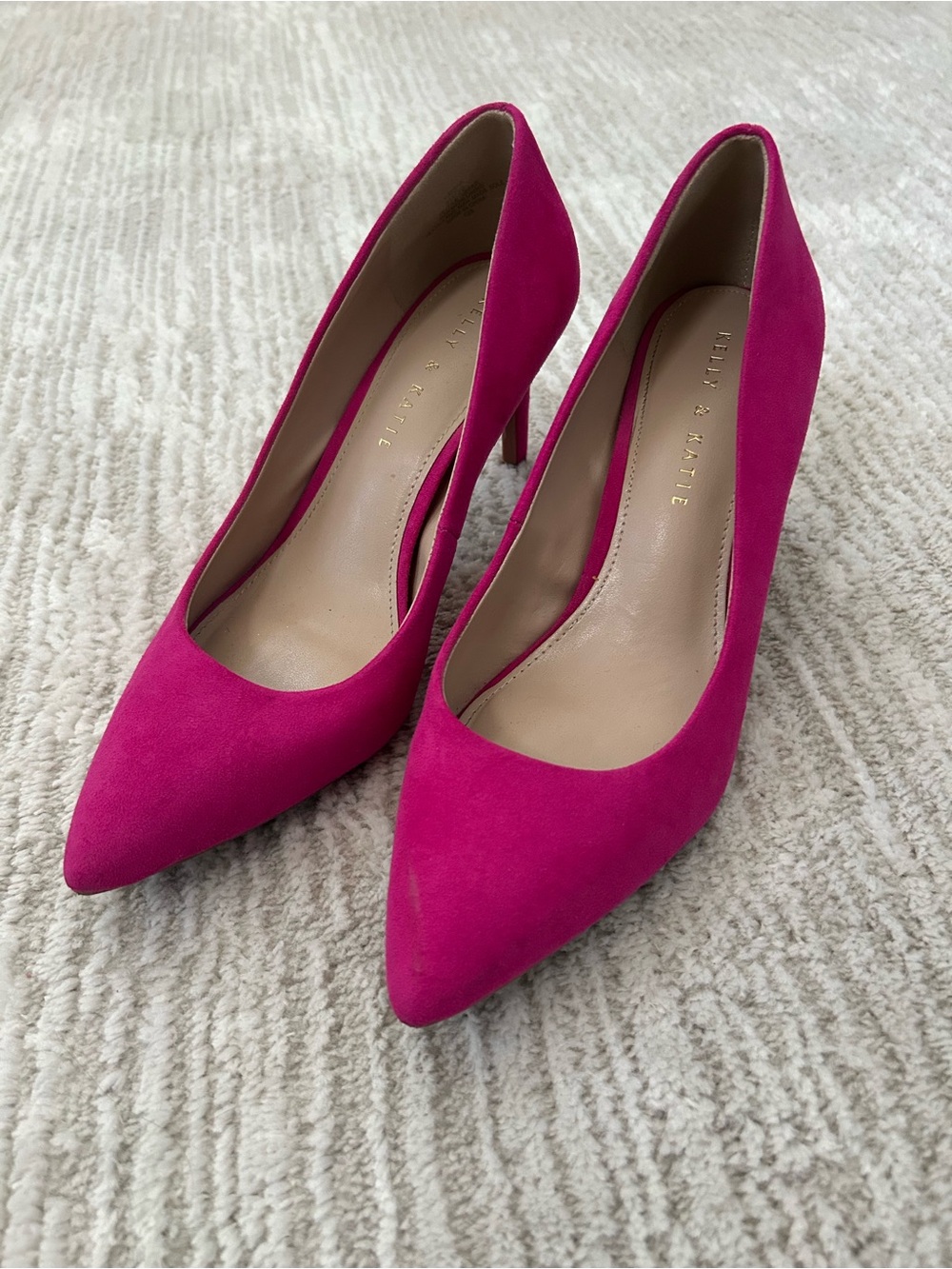 Kelly & Katie Pink Pointed Toe Heels